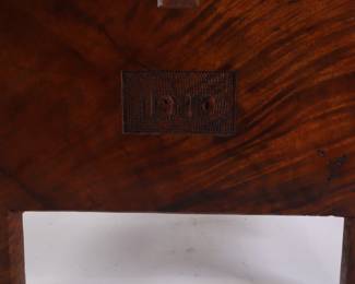 Lot 7181 Handcrafted Wooden Doll Bed