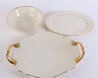 Lot 7188 Lot of Three Lenox Mansfield Serving Pieces