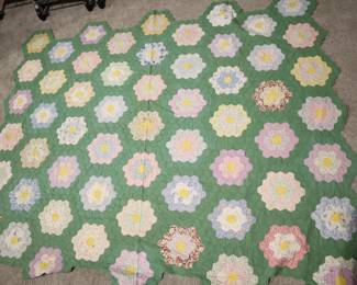 Lot 7229 Vintage Hand Crafted Quilt