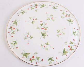 Lot 7237 Round Christopher Stuart Strawberry Field Bone China Round Platter