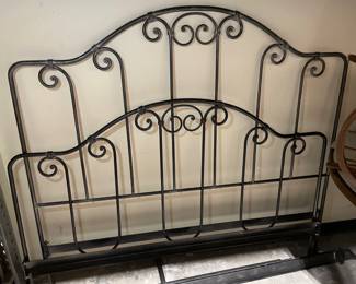 Lot 7246 Welded Steel  Queen Bed Frame w Rails