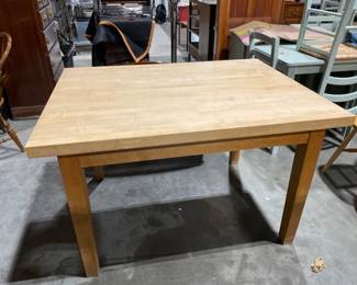 Lot 7249 Butcher Block Dining Table