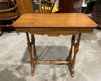Lot 7252 Vintage Side Table with Drawer