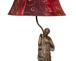 Bronze Maiden Table Lamp