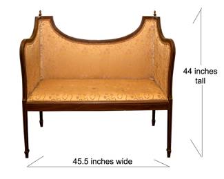 French Scoop Back Sofa