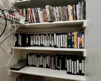 VHS, DVDs, CDs 