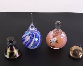 Lot 6993 Lot of Glass Perfume Bottles  Vanity