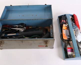 Lot 6967 Vintage Union Super Steel Toolbox  Tools