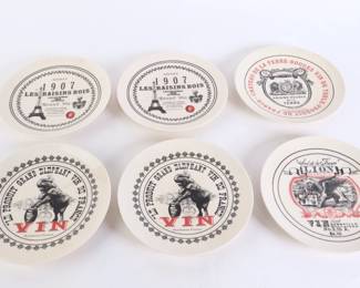 Lot 6966 Set of 6 French Style Pottery Barn Side Plates