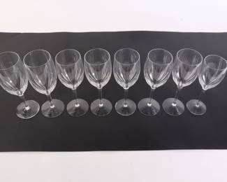 Lot 6963 Lot of 8 Lenox USA Crystal Stemware Glasses  asstd sizes