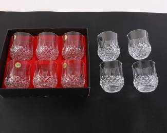 Lot 6961 Set of 10 Cristal DArques France Crystal Glassware  Old Fashioned Whiskey Tumblers