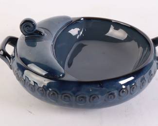 Lot 6958 National Geographic Home Collection Nazca Chip and Dip Ceramic Serving Dish