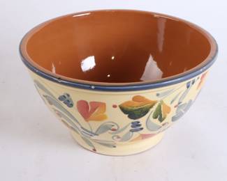Lot 6956 Italian Cermiche Alfa Handpainted Floral Bowl