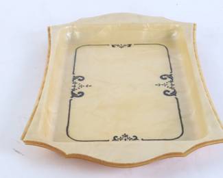 Lot 6944 Vintage Pyralin Du Barry Vanity Tray