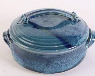 Lot 6942 Studio Pottery Casserole Lidded Pot