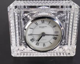 Lot 6928 Waterford Crystal Quartz Clock
