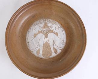 Lot 6580 Pottery Bowl  Gemini Twin Women Design