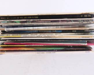 Lot 6570 Lot of 30 Vintage Vinyl Records  An Eclectic Collection