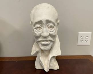 Lot 6563 Duke Ellington White Plaster Bust  Signed  Numbered 2750  Jazz Musician