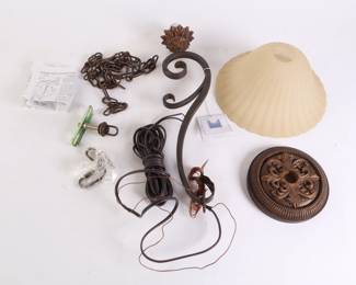 Lot 6561 Iron Murray Weiss Wall Mount Lamp