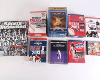 Lot 4510 Lot of Baseball DVDs and Sports Illustrated The Baseball Book