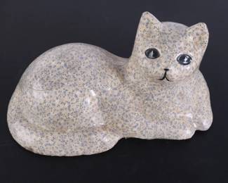 Lot 4488 Vintage Ceramic Calico Cat