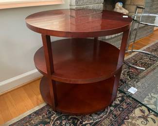 Lot 4301 Baker Furniture Round Multilevel Side Table