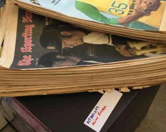 A Lot Of The Sporting News Paper Copies 70s