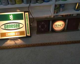 Advertisement Back Bar Signs