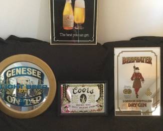 Alcohol Framed Mirrored Advertisements 