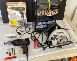 Awesome Sears Craftsman Circular Saw And Corded Drill