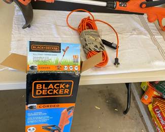 Black And Decker Corded Trimmer And Extension Cord
