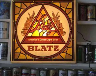 Blatz Americas Great Light Beer Lighted Bar Sign