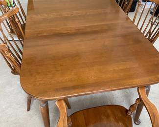 Ethan Allen Dining Room Table And Six Chairs