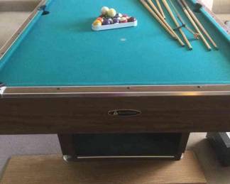 Foremost Pool Table With Balls Cue Sticks