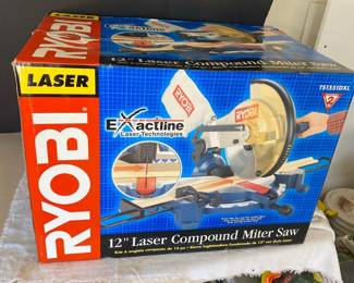 LikeNew Ryobi Laser Miter Saw
