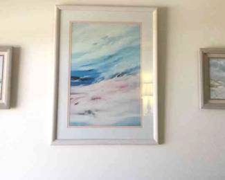 Pastel Beach Artwork 