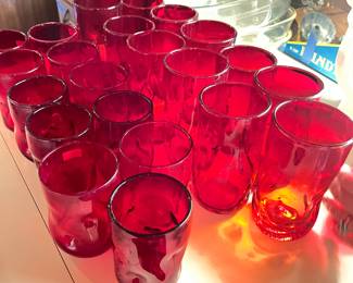 Blenko Red Glasware