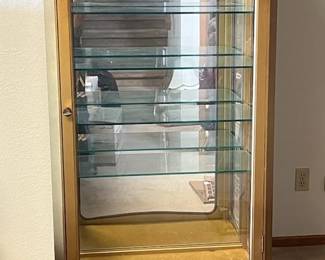 Wood and Glass Curio Cabinet