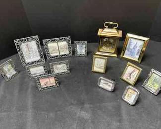 A Clock Small Picture Frames With Themes In Them