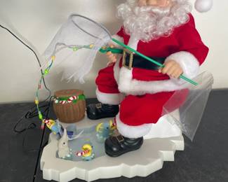 Animated Santa Ice Fishing 