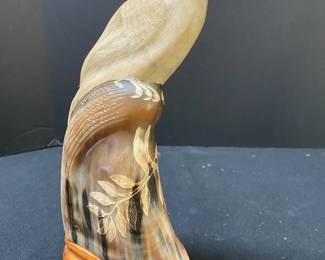 Carved Horn Bird