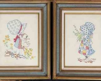 Ci Tage Framed Hand Stitched Holly Hobby 