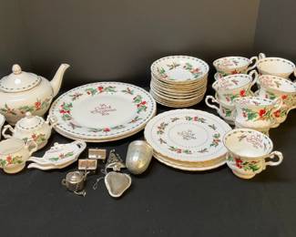 Christmas Tea Bone China Set
