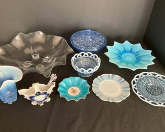 Collection Of Blue Dishware
