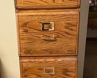 Fourdrawer Would File Cabinet