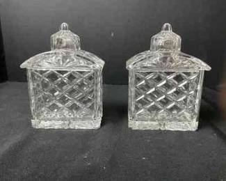 Gorham Full Lead Crystal Candy Dishes