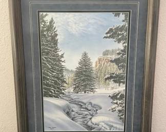 Jon Crane Signed Numbered Americas Holiday Tree Print With COA