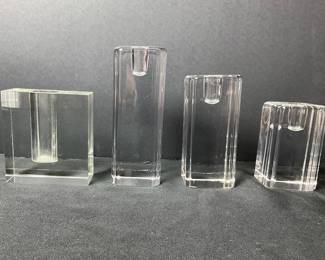 Kosta Ehrne Numbered Crystal Candle Holders And More