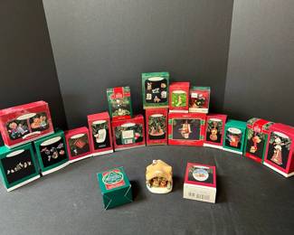 Mice And Miniature Christmas Ornaments